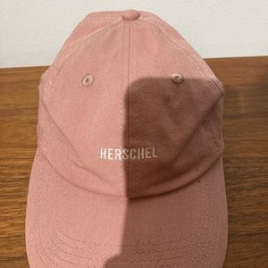 Herschel pink dad cap with strapback